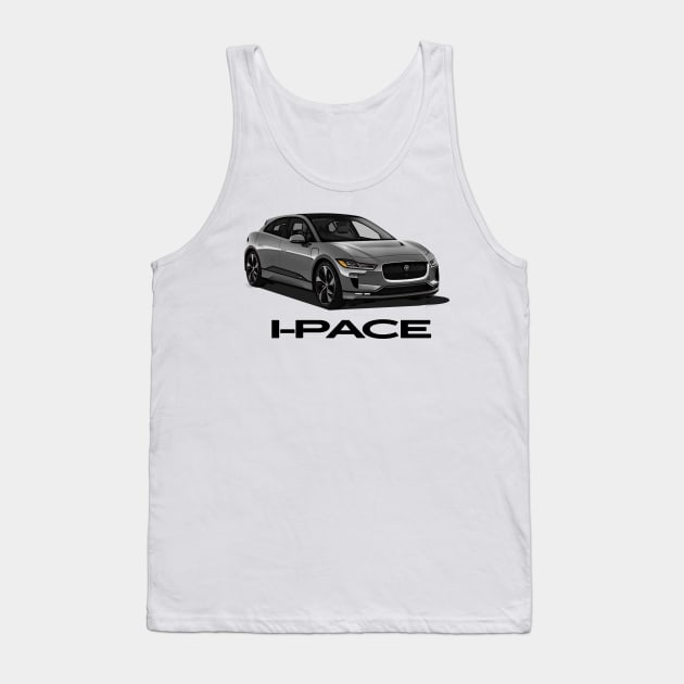 Jaguar I-Pace Grey Tank Top by Woreth